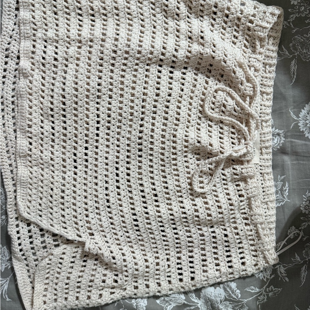 LA Hearts Crochet Skirt in Off-White - Picture 3 of 4